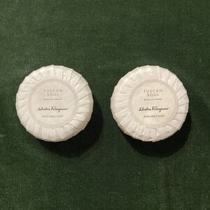 Lot Of Two Salvatore Ferragamo Tuscan Soul Bianco di Carrara Perfumed Soap 50G